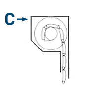 C – z przodu